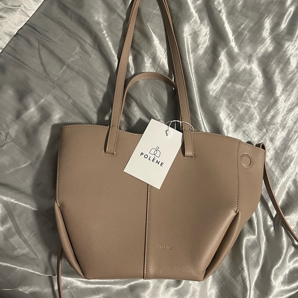 Tan Leather Tote Bag